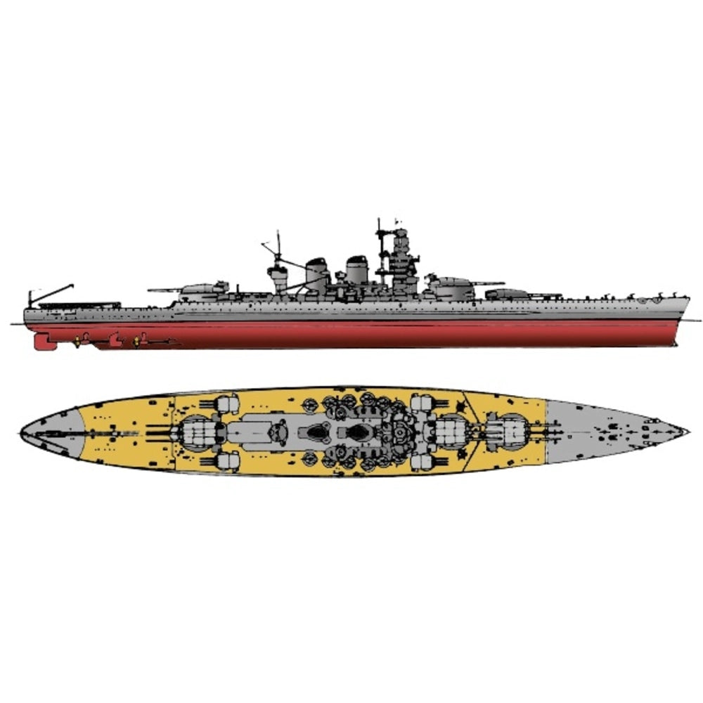 Italian Vittorio Veneto Littorio-Class (Pennant No. 550) 30 Inches Battleship Model