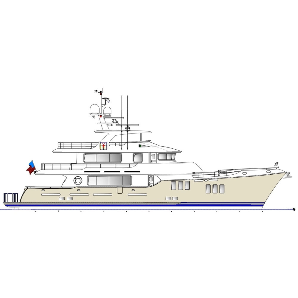 American Nordhavn 96 36 Inches Ship Model