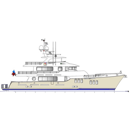 American Nordhavn 96 36 Inches Ship Model