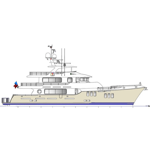 American Nordhavn 96 36 Inches Ship Model