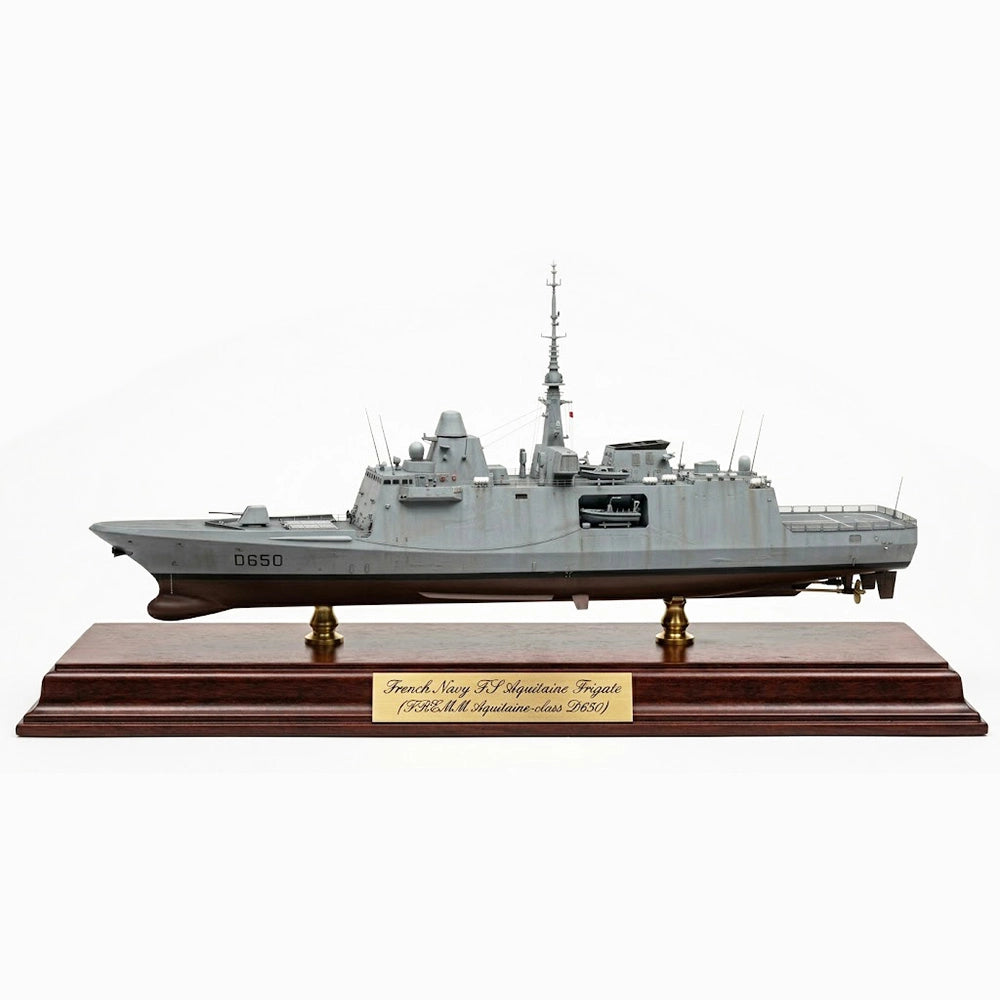 French Navy FS Aquitaine (D650) 30 Inches FREMM Aquitaine-class Frigate Model