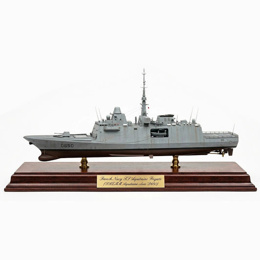 French Navy FS Aquitaine (D650) 30 Inches FREMM Aquitaine-class Frigate Model
