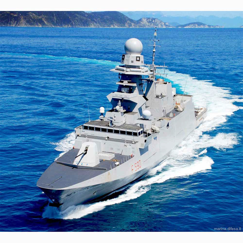 ITS Carlo Bergamini (F590) FREMM Frigate 30 Inches Model