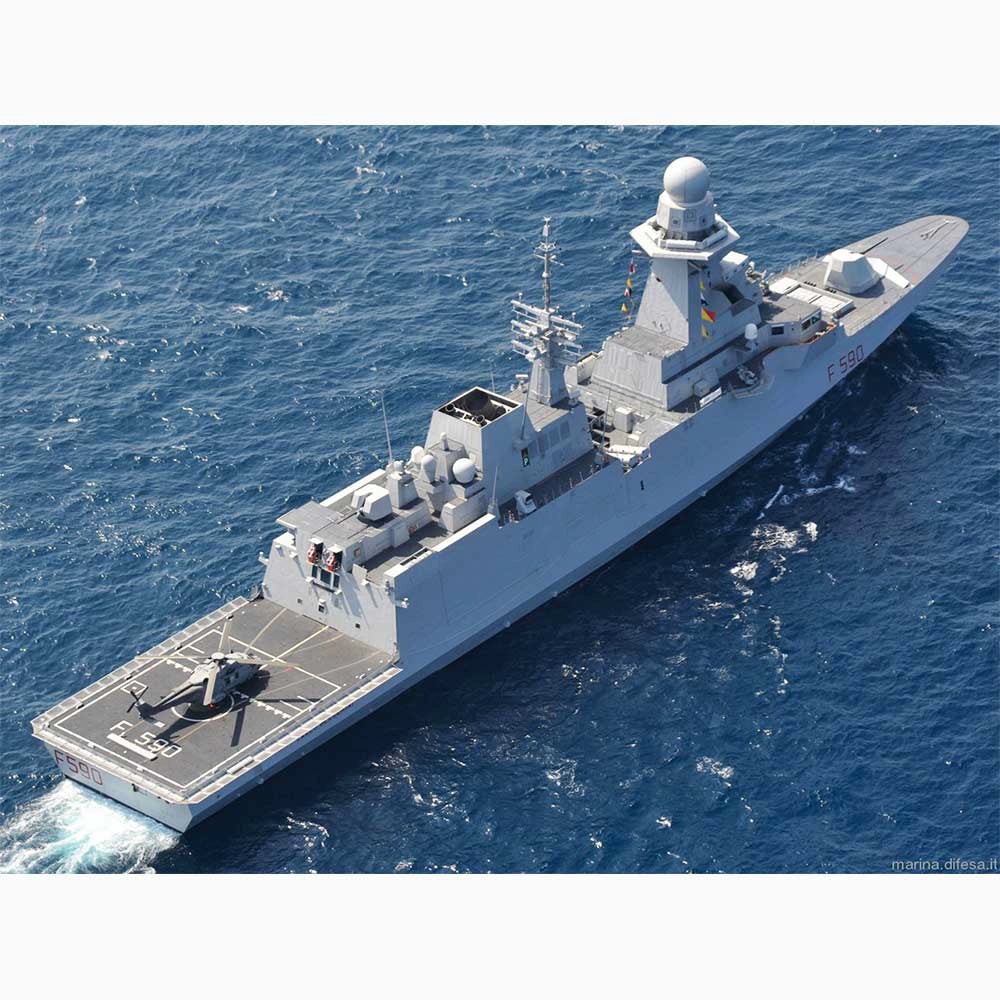 ITS Carlo Bergamini (F590) FREMM Frigate 30 Inches Model