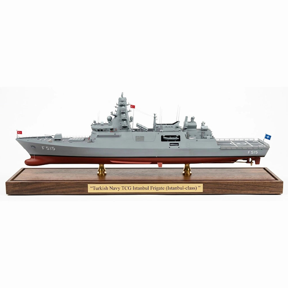 Turkish Navy TCG Istanbul (F515) Istanbul-class Frigate 30 Inches Model