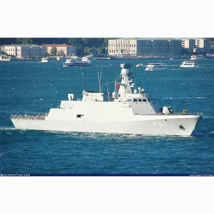 Turkish Navy TCG Heybeliada (F511) Ada-class Corvette 30 Inches Model