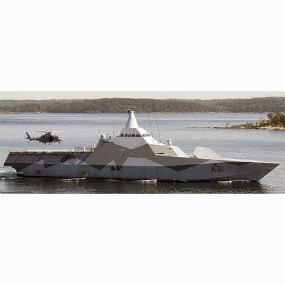 Swedish Navy HSwMS Visby (K31) Visby-class Corvette 30 Inches Model