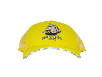HMS Victory Embroidered Cap in Yellow by Alison