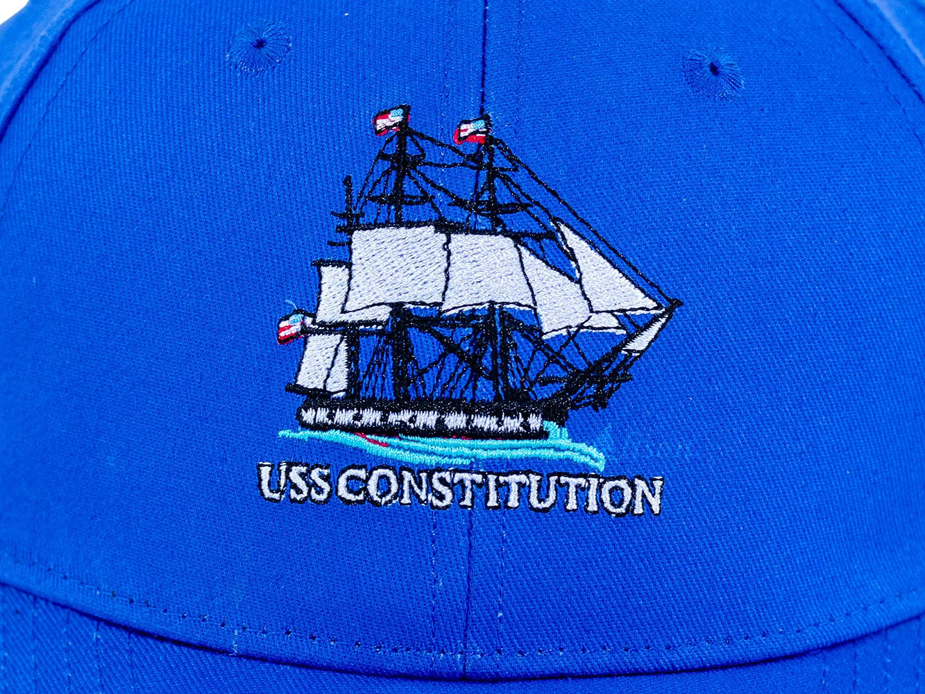 USS Constitution Embroidered Cap in Blue by Alison Nautical