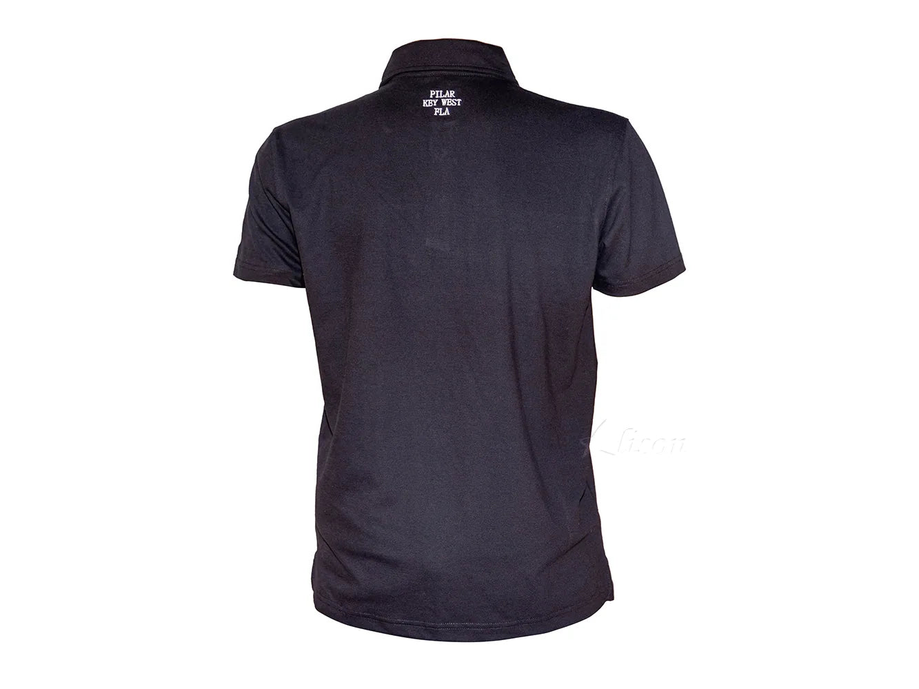 Hemingway Pilar Black w. Green & Red Stripes Regular Fit Polo Shirt by Alison Nautical