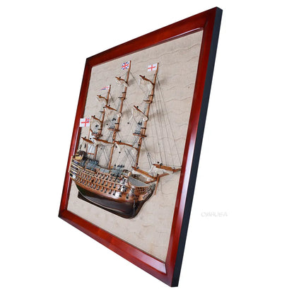 HMS Victory Half - Ship 33 Inches L