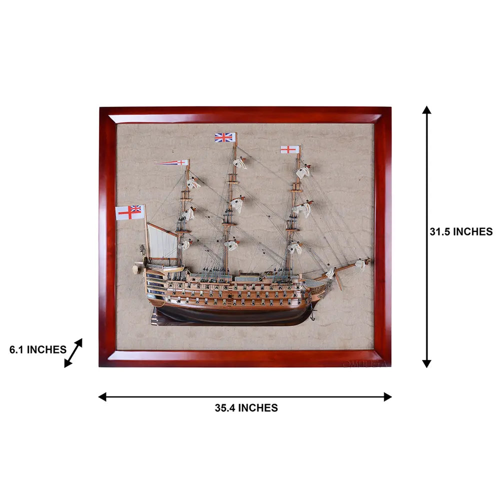 HMS Victory Half - Ship 33 Inches L