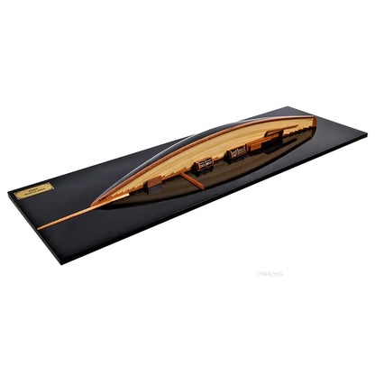 Pen Duick Half-Hull Scaled Model Boat Yacht Handmade