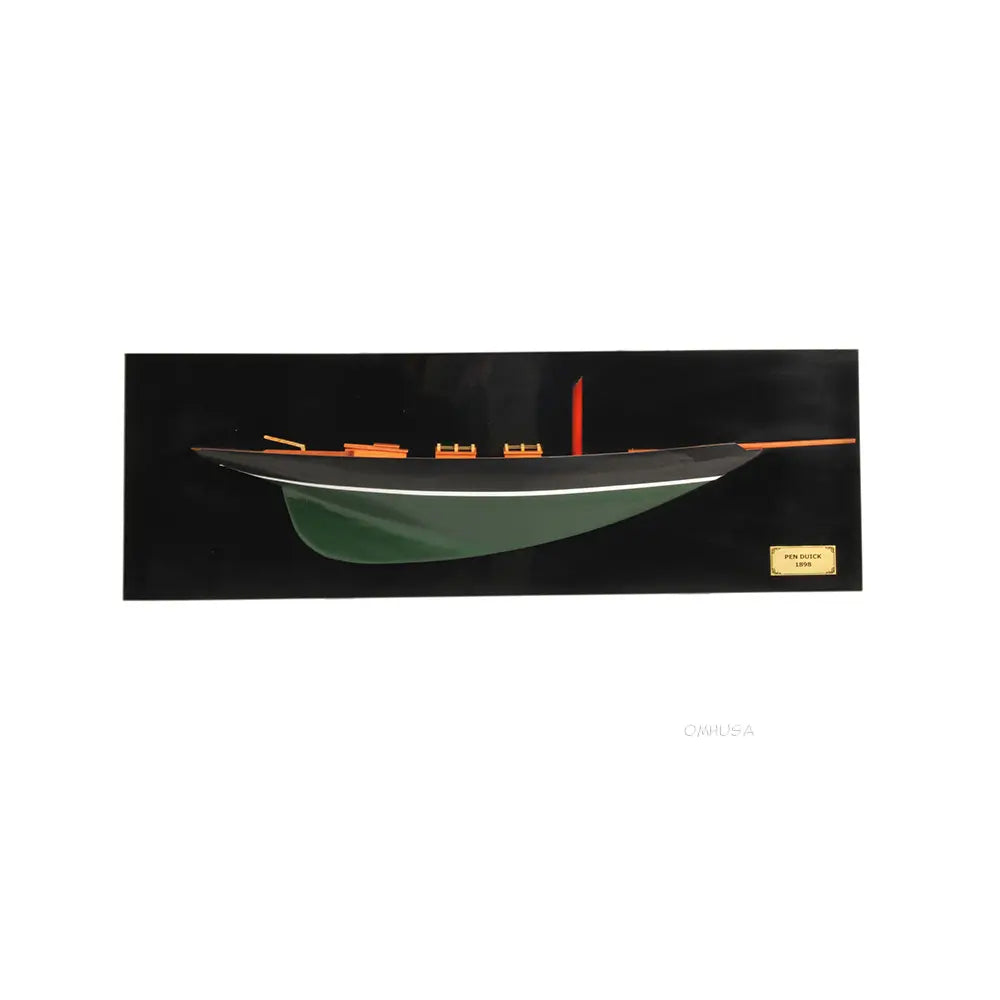 Pen Duick Half-Hull Scaled Model Boat Yacht Handmade