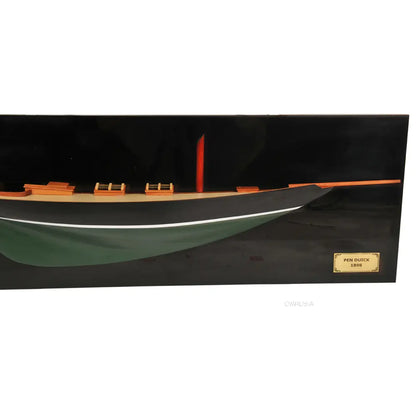 Pen Duick Half-Hull Scaled Model Boat Yacht Handmade