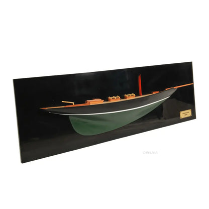 Pen Duick Half-Hull Scaled Model Boat Yacht Handmade