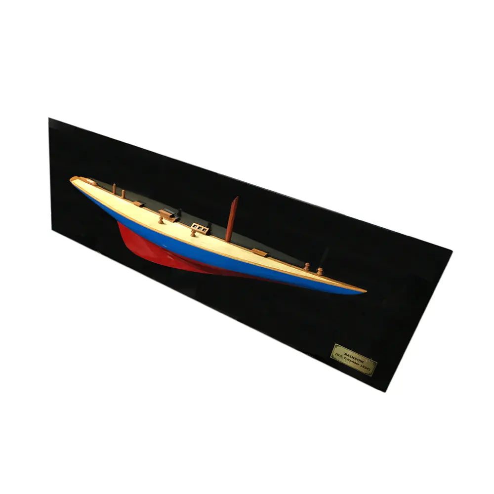 Rainbow Half-Hull Scaled Model Boat Yacht Handmade