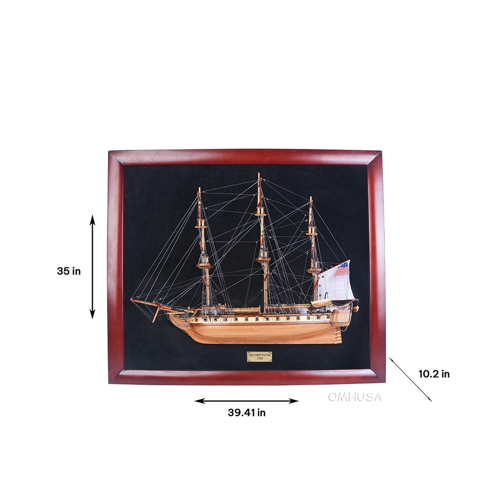 USS Constitution Half-Ship 35 Inches L