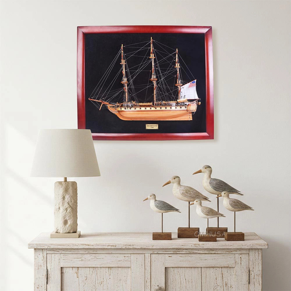 USS Constitution Half-Ship 35 Inches L