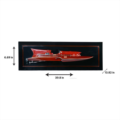 Ferrari Hydroplane Half-Hull 39 Inches L