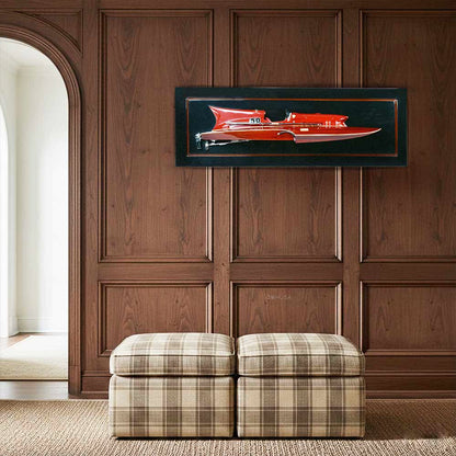 Ferrari Hydroplane Half-Hull 39 Inches L