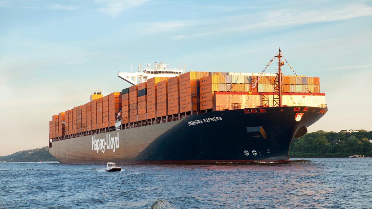 Hamburg Express 30 inches Container Ship Model