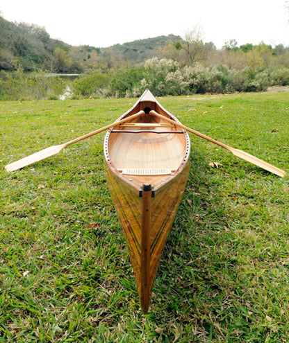 K008 - Ensemble de 2 pagaies de canoë en bois