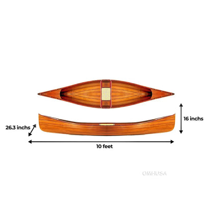 Wooden Canoe 10 ft