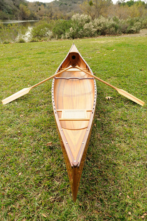 K008 - Ensemble de 2 pagaies de canoë en bois