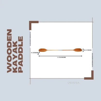 Wooden Kayak Paddle