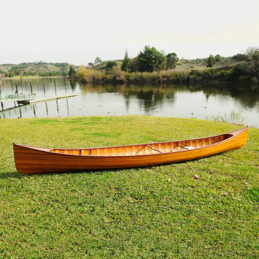 Wooden Canoe with Ribs 18 ft