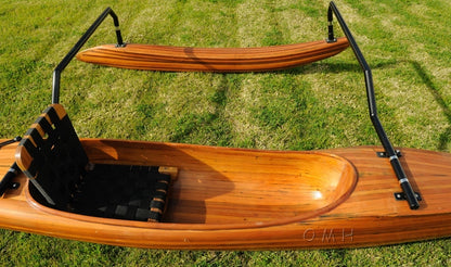 Polynesian Hawaiian Outrigger Wooden Kayak