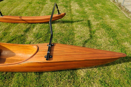 Polynesian Hawaiian Outrigger Wooden Kayak