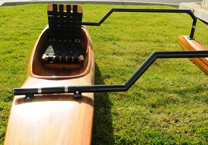 Polynesian Hawaiian Outrigger Wooden Kayak