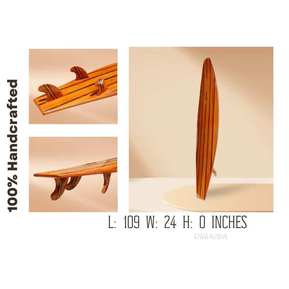 Long Board Wooden Surfboard
