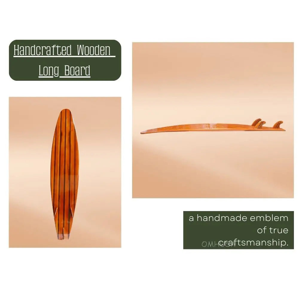 Long Board Wooden Surfboard
