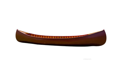 Red Wooden Canoe 10ft With Ribs Curved Bow