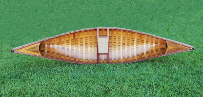 Red Wooden Canoe 10ft With Ribs Curved Bow