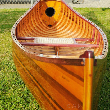 Wooden Canoe With Ribs Curved bow 10 ft Display-Only
