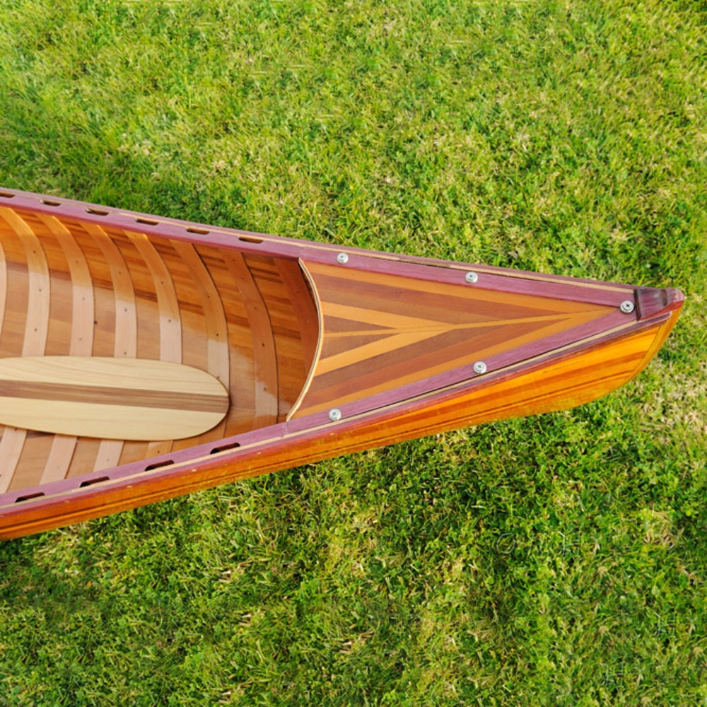 Wooden Canoe With Ribs Curved bow 10 ft Display-Only