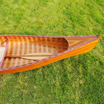 Wooden Canoe With Ribs Curved bow 10 ft Display-Only
