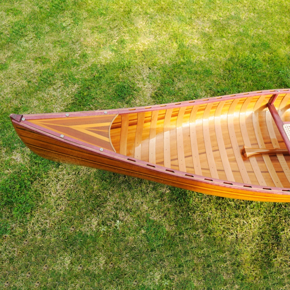Wooden Canoe With Ribs Curved bow 10 ft Display-Only