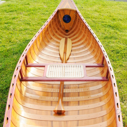 Wooden Canoe With Ribs Curved bow 10 ft Display-Only