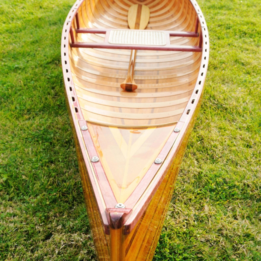 Wooden Canoe With Ribs Curved bow 10 ft Display-Only