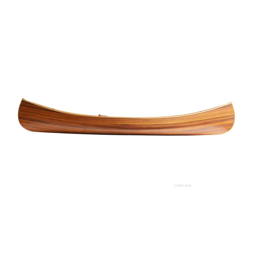 Wooden Canoe With Ribs Curved Bow Matte Finish 10 ft Display-Only