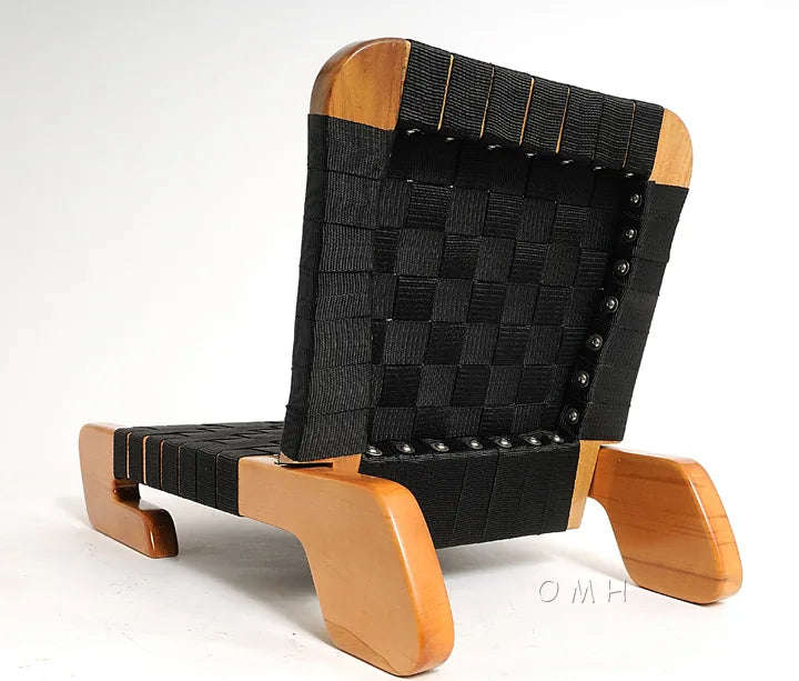 Wooden Canoe Fabric Seat with back support