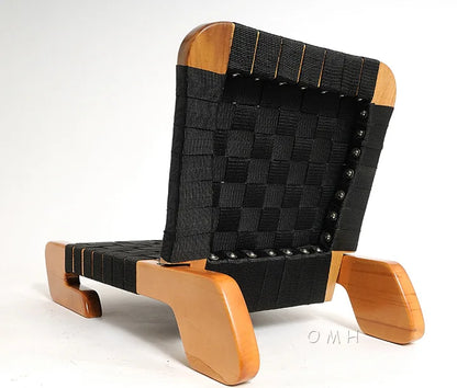 Wooden Canoe Fabric Seat with back support