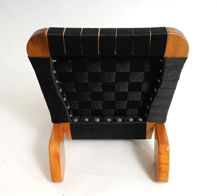 Wooden Canoe Fabric Seat with back support