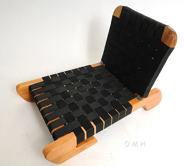Wooden Canoe Fabric Seat with back support