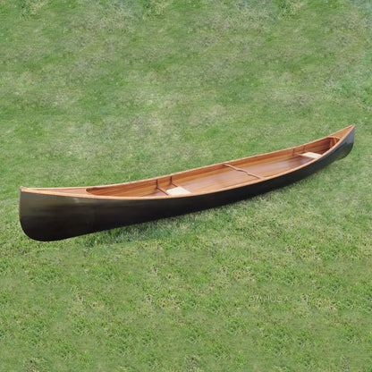 Wooden Canoe Dark Stained Finish 18 ft